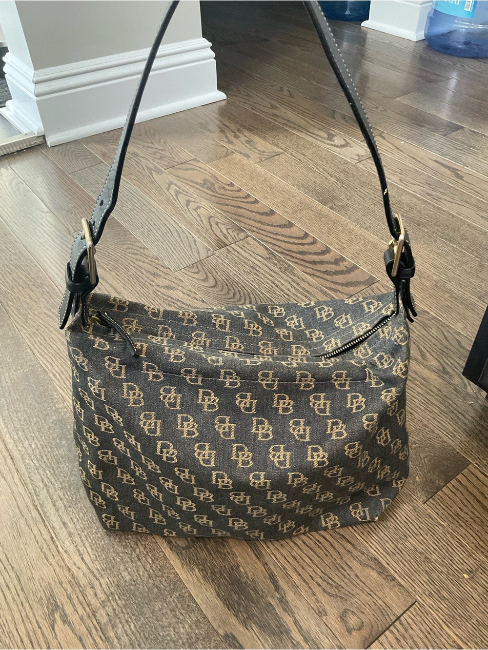 Vintage Dooney & Bourke Signature Hobo Shoulder Bag ~20 Years Old